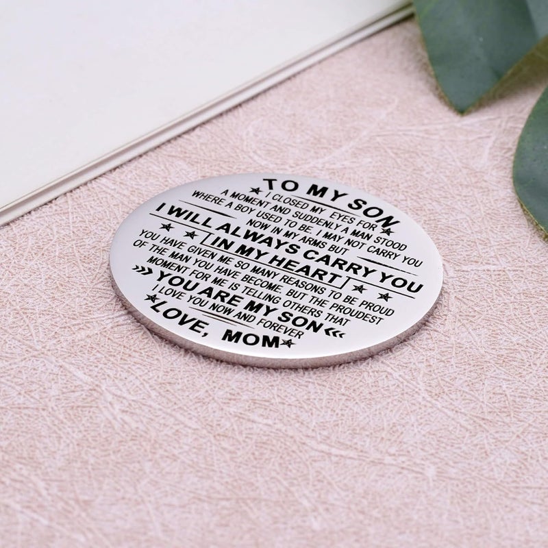 Aesnefe Pocket Hug Token Inspirational Reminder Gifts Mental Health Thinking of You Gift Self Love with PU Leather Keychain - Image 3